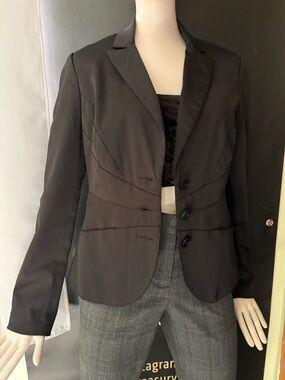Smart Set Black Tailored Two-Button Blazer